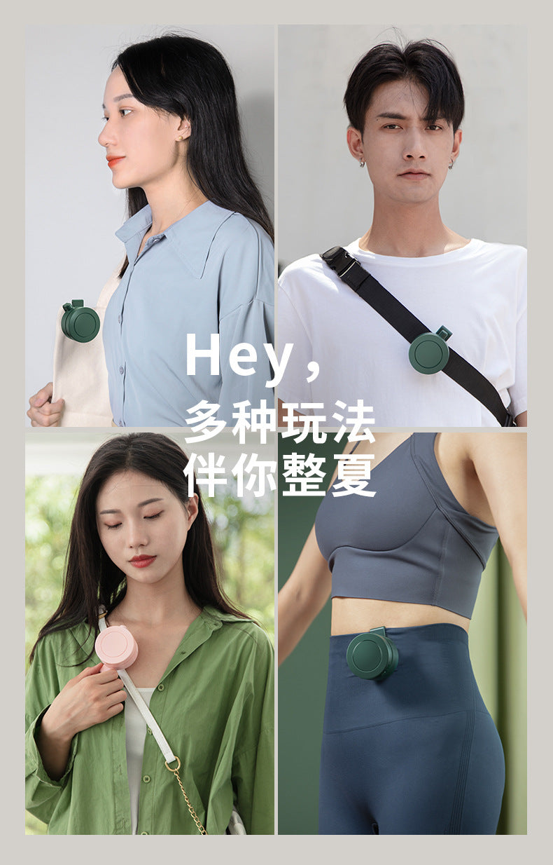 Portable Fan Rechargeable Mini Waist With 3 Speeds Strong Wearable Clip Belt Fan for Outdoor Jobsite FarmsTraveling Fishing