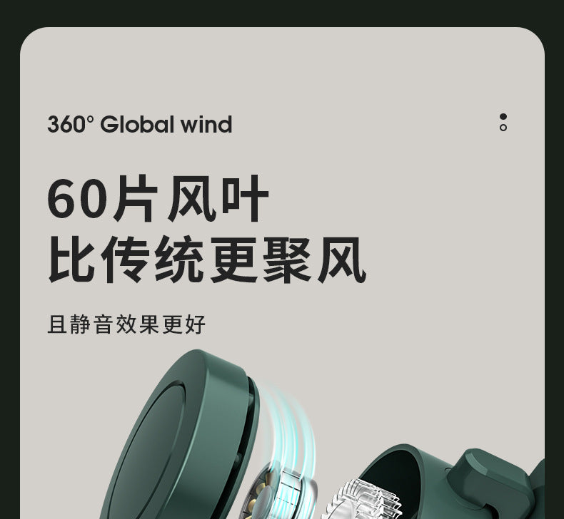 Portable Fan Rechargeable Mini Waist With 3 Speeds Strong Wearable Clip Belt Fan for Outdoor Jobsite FarmsTraveling Fishing