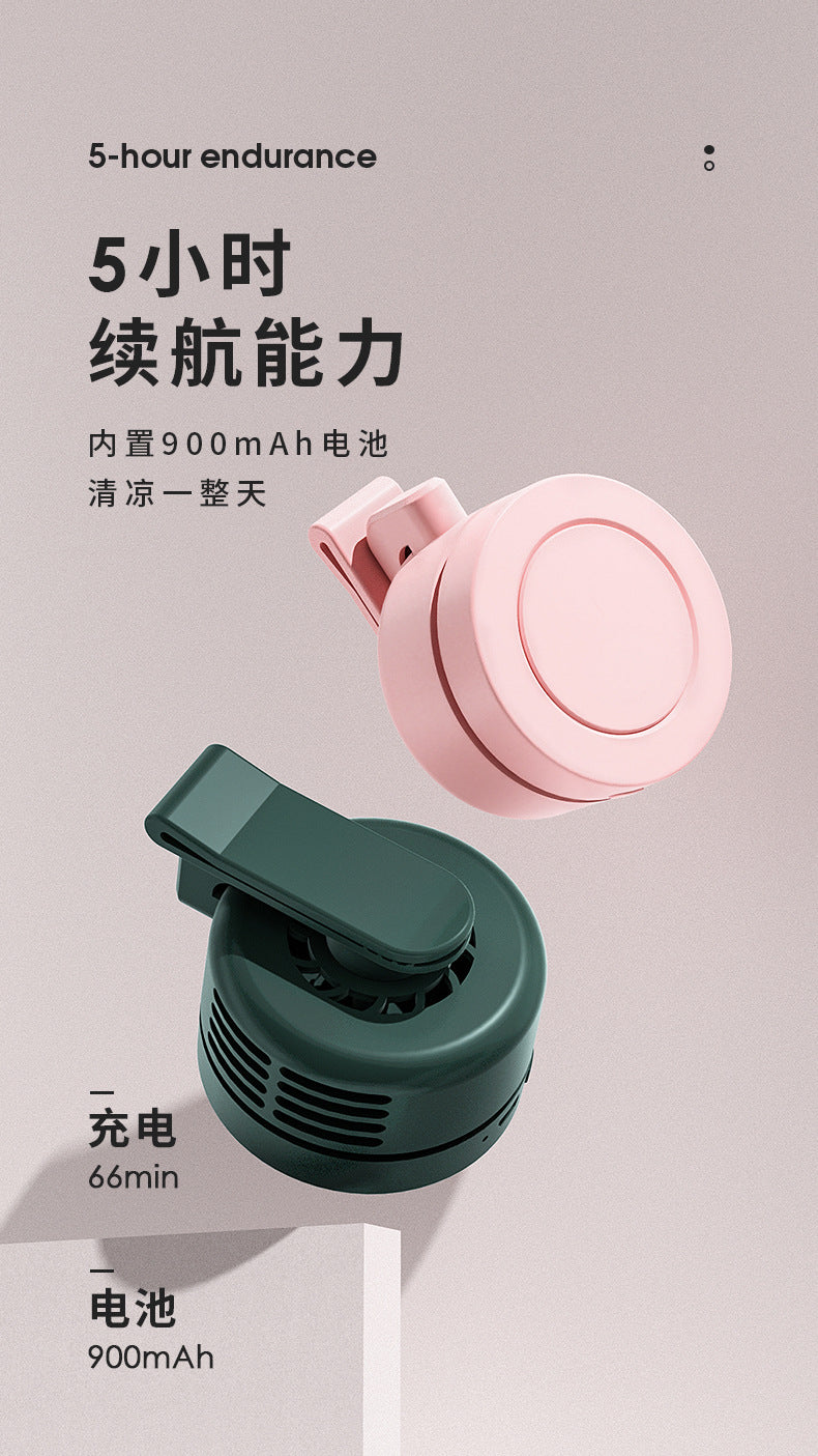 Portable Fan Rechargeable Mini Waist With 3 Speeds Strong Wearable Clip Belt Fan for Outdoor Jobsite FarmsTraveling Fishing