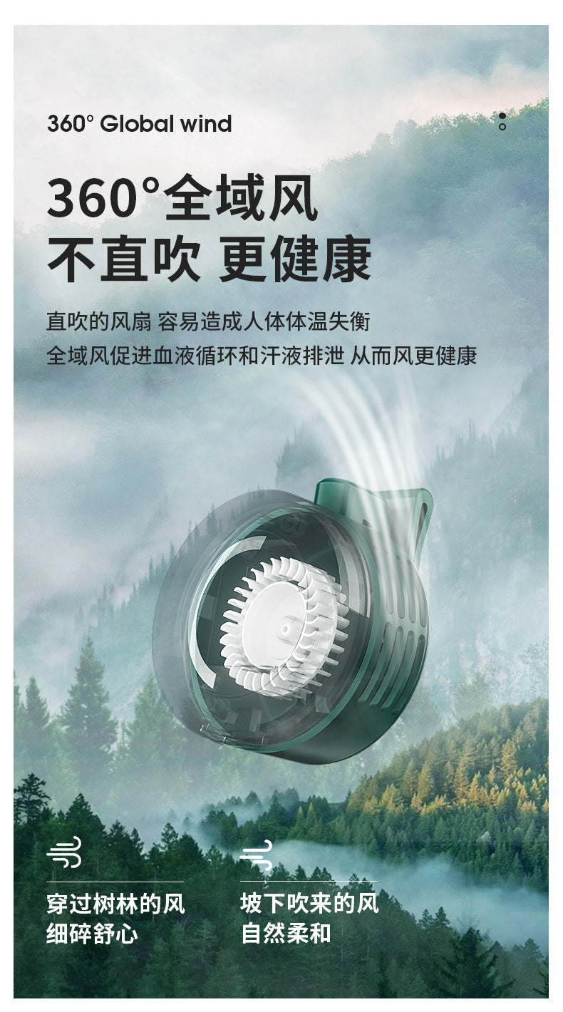 Portable Fan Rechargeable Mini Waist With 3 Speeds Strong Wearable Clip Belt Fan for Outdoor Jobsite FarmsTraveling Fishing