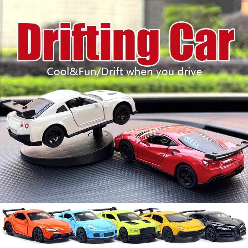 Drifting Car Dashboard Toy Model Swing Turning Cool Fun Sports Racing Ornaments Interior Accessories Decor Items Decorations Men