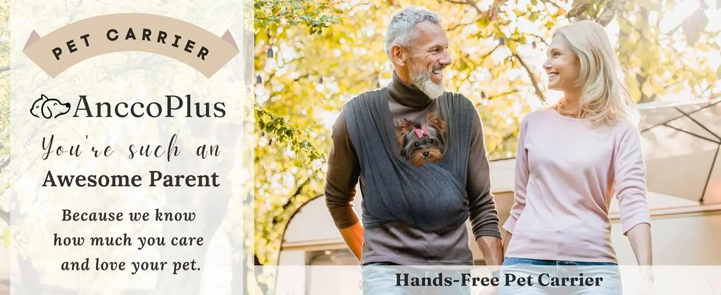 Dog Carrier for Small Dogs Front Facing Dog Carrier Sling Hands Free Cat Sling Size Adjustable Soft Cotton
