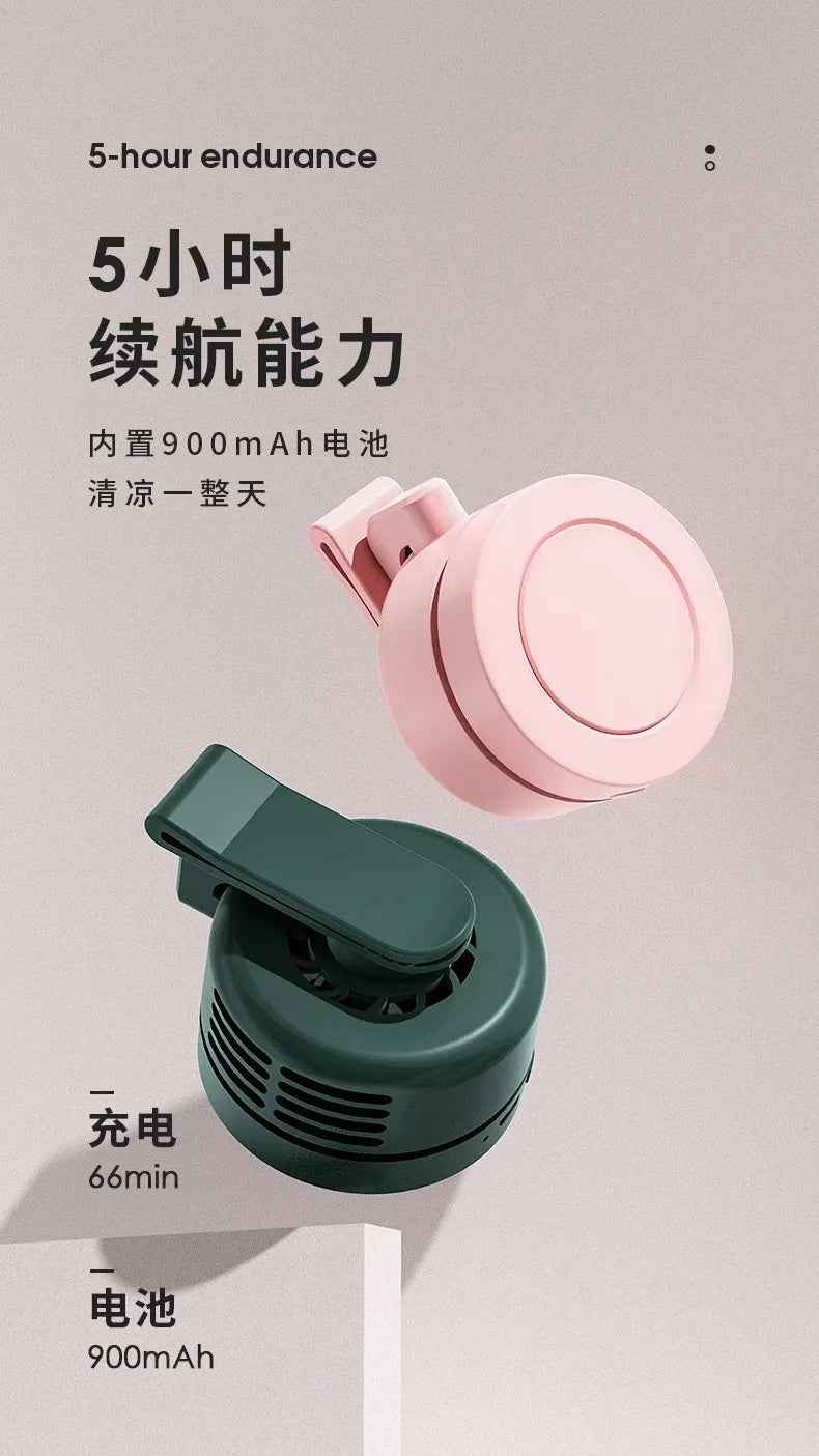Portable Fan Rechargeable Mini Waist With 3 Speeds Strong Wearable Clip Belt Fan for Outdoor Jobsite FarmsTraveling Fishing