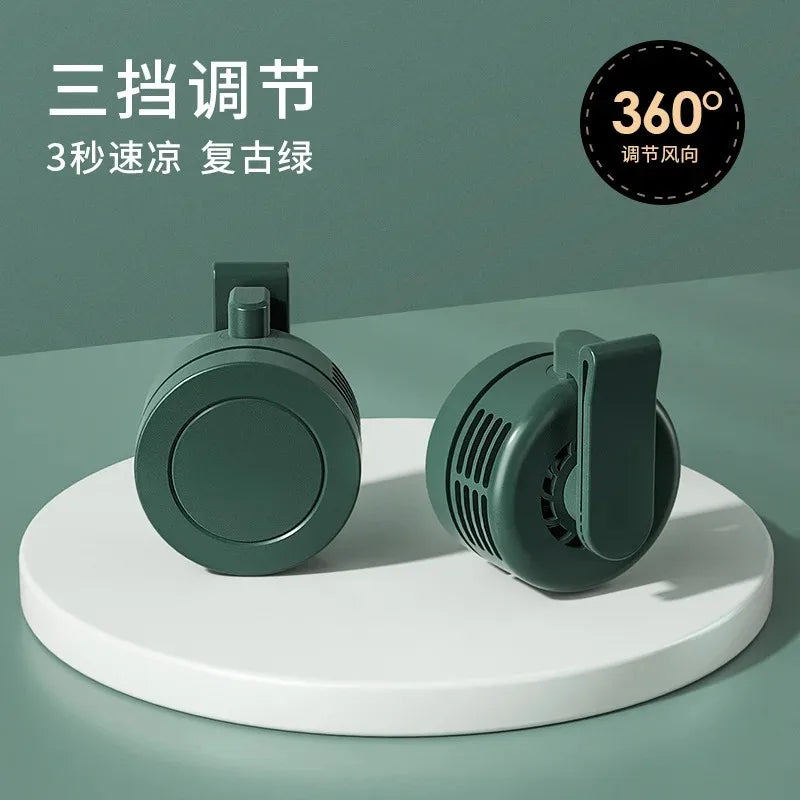 Portable Fan Rechargeable Mini Waist With 3 Speeds Strong Wearable Clip Belt Fan for Outdoor Jobsite FarmsTraveling Fishing