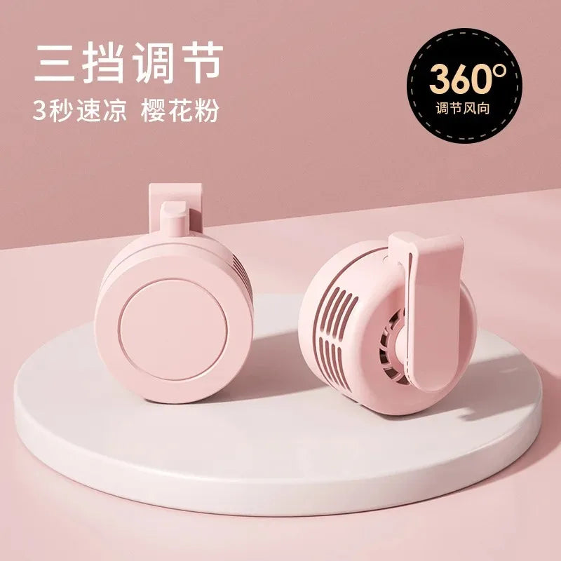Portable Fan Rechargeable Mini Waist With 3 Speeds Strong Wearable Clip Belt Fan for Outdoor Jobsite FarmsTraveling Fishing